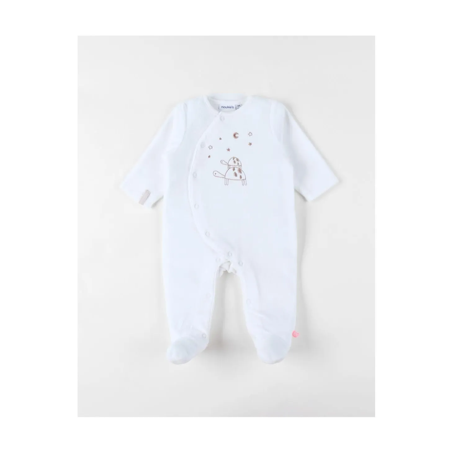 Noukie's Pyjama Bébé Velours Newborn Blanc 6 mois