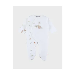 Noukie's                    Pyjama Dors-Bien Jersey Fluffy M&M26    Blanc