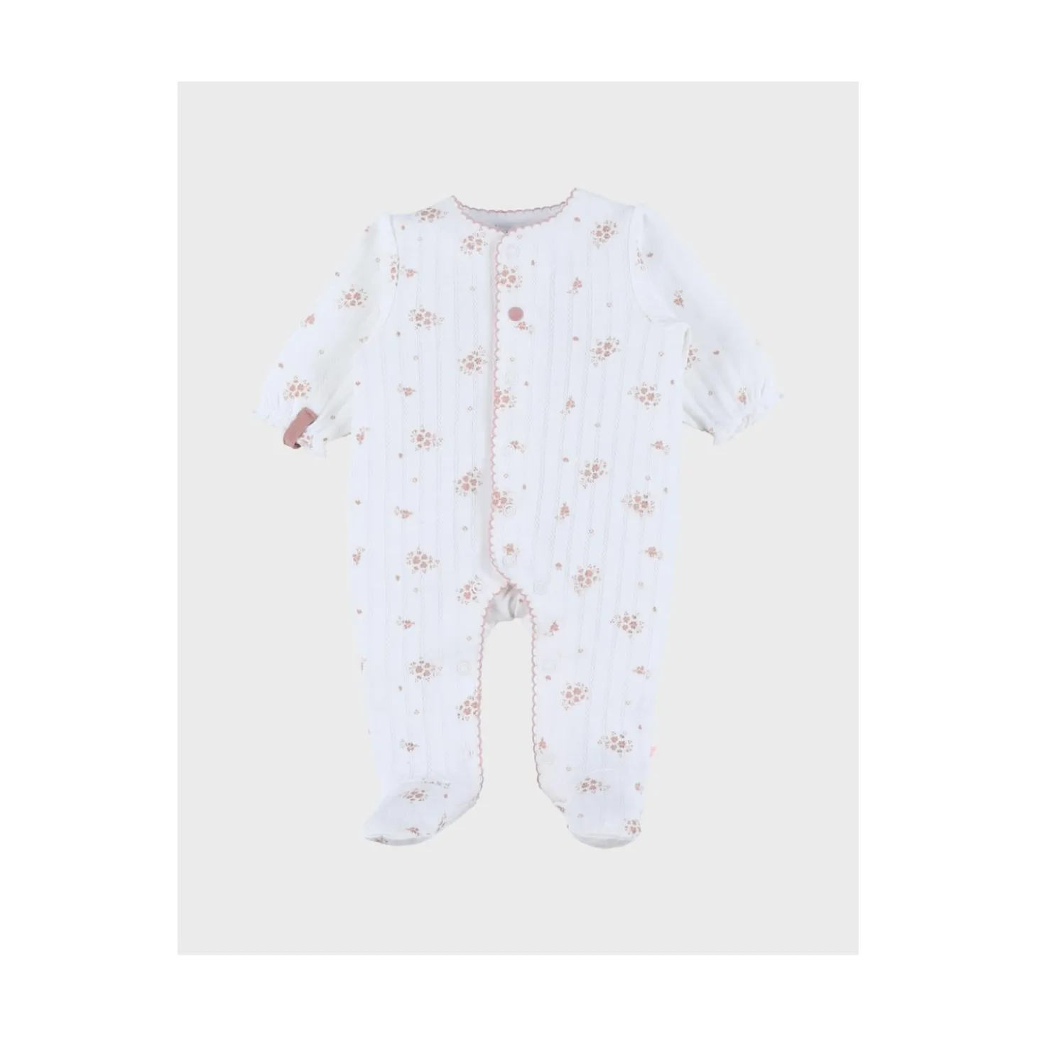 Noukie's Pyjama Dors-Bien Jersey Vintage flowers M&M26 Rose