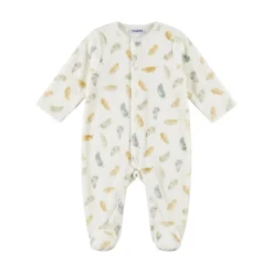 Noukie's                    Pyjama en velours Plumes de lune    Beige