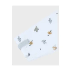 Noukie's Pyjama velours AOP Lovely Bird Blanc 1 mois