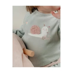 Noukie's Pyjama velours aqua Romantic flowers Vert 3 mois