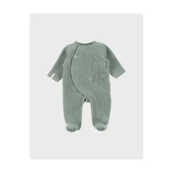 Noukie's Pyjama velours Funny Mammouth Vert 3 mois
