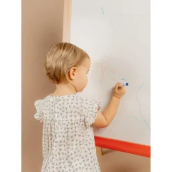 Noukie's Robe avec bloomer Little blue flower Blanc 3 mois
