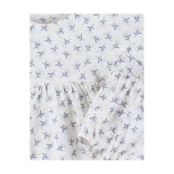 Noukie's Robe avec bloomer Little blue flower Blanc 3 mois