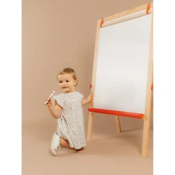 Noukie's Robe avec bloomer Little blue flower Blanc 3 mois