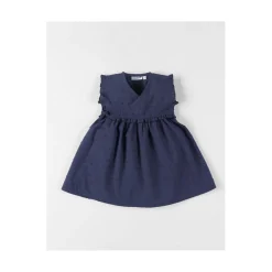 Noukie's                    Robe plumetis Little blue flower    Bleu            3 mois