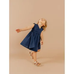 Noukie's Robe plumetis Little blue flower Bleu 3 mois
