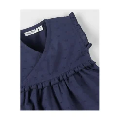 Noukie's Robe plumetis Little blue flower Bleu 3 mois