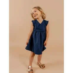 Noukie's Robe plumetis Little blue flower Bleu 3 mois