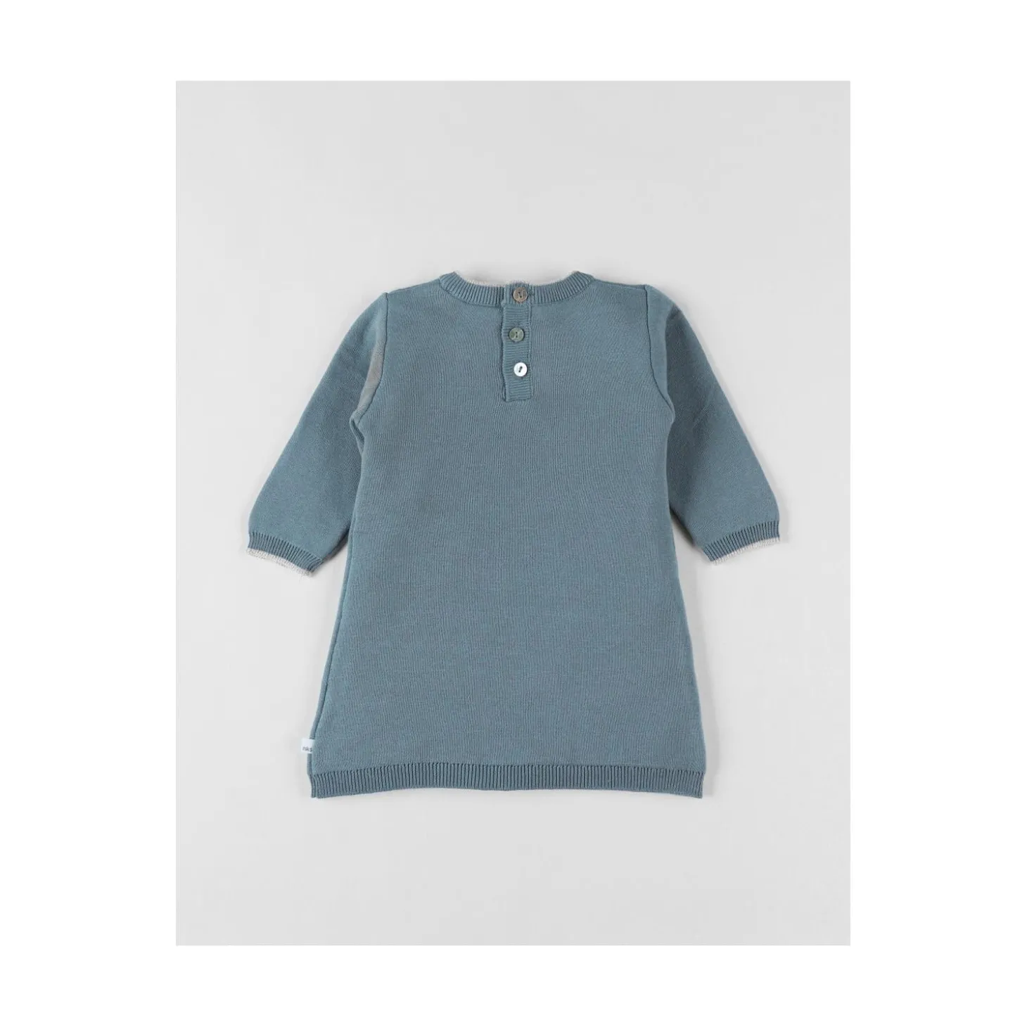 Noukie's Robe tricot aqua Rose 3 mois