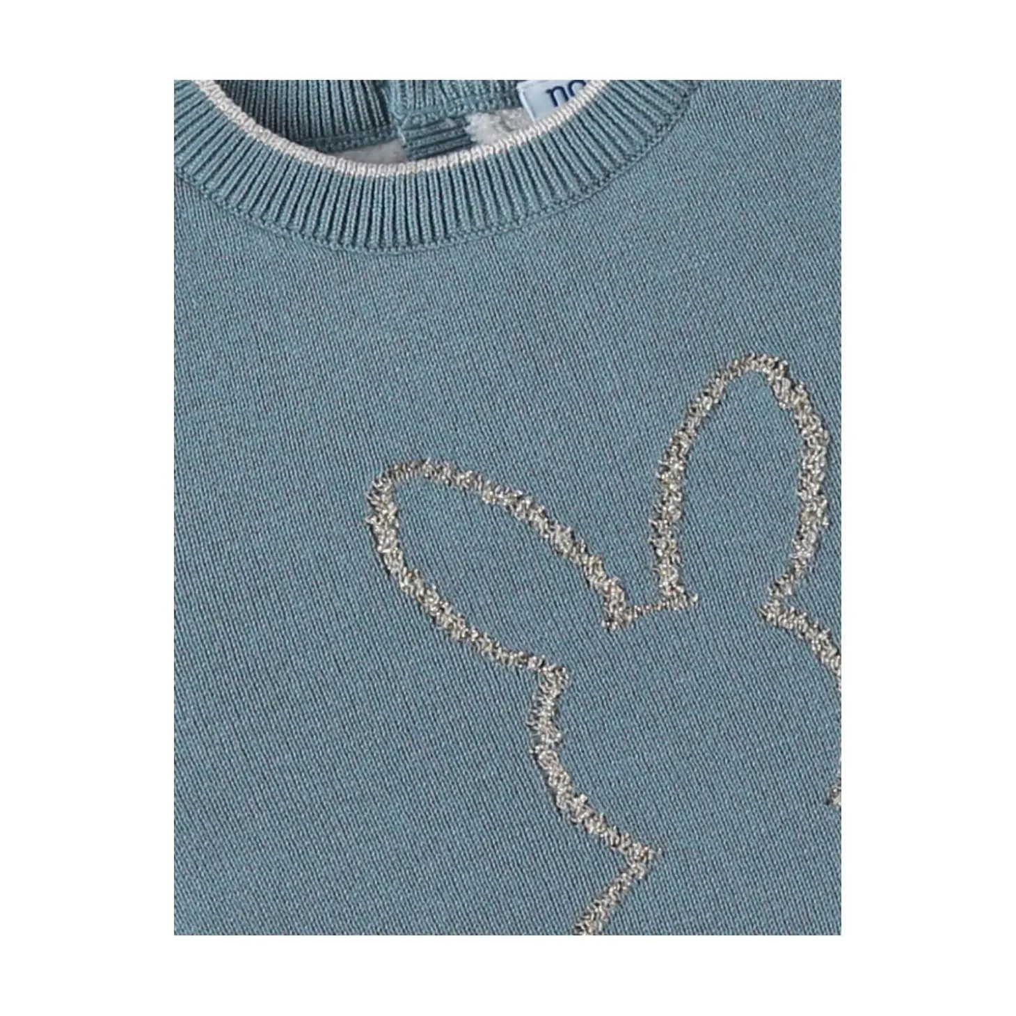 Noukie's Robe tricot aqua Rose 3 mois