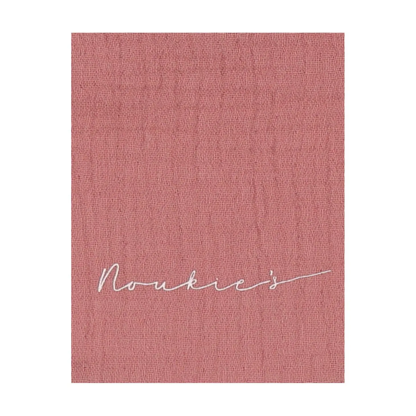 Noukie's Set 2 bavoirs bandana Eponge & Mousseline F&O Rouge