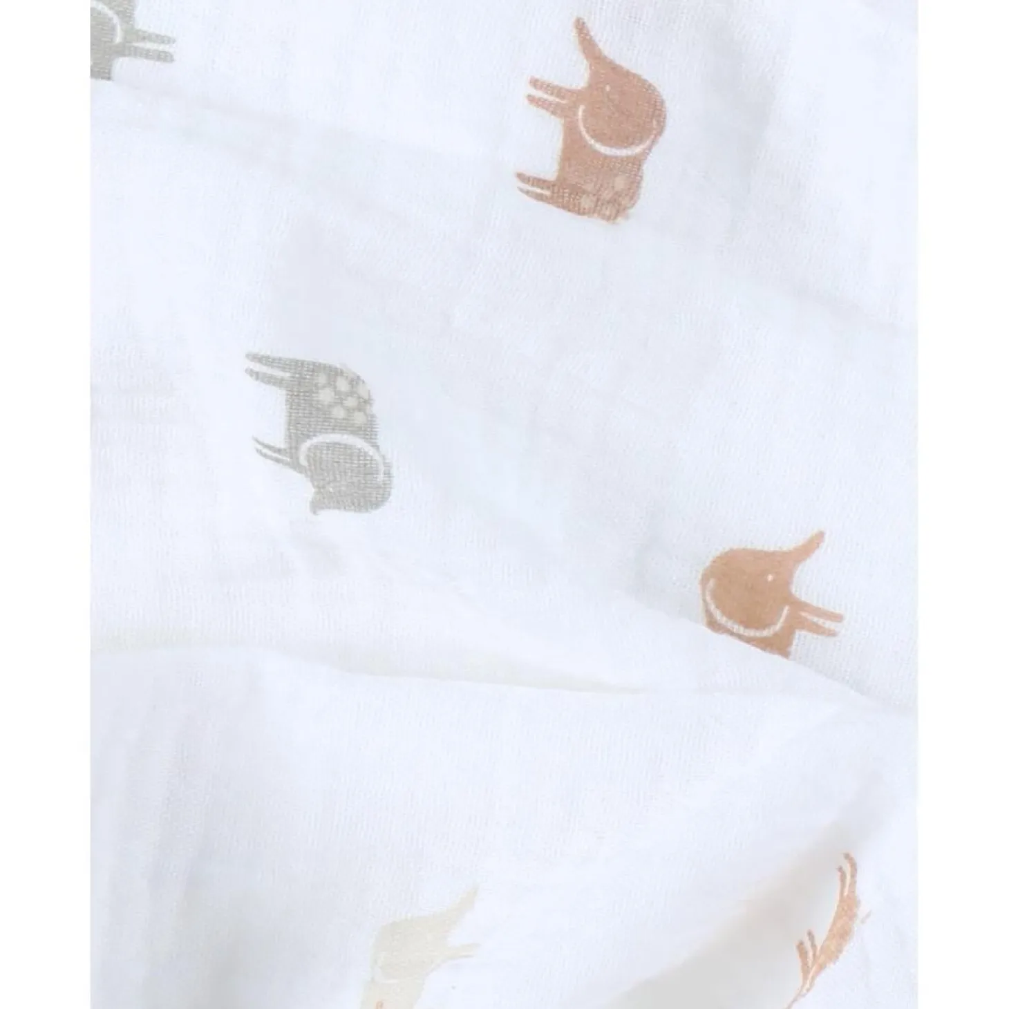 Noukie's Set de 3 langes M&m25 Elephants Ecru 70x70 cm