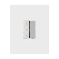 Noukie's                    Set de 2 langes mousseline F&O    Vert            100x100 cm