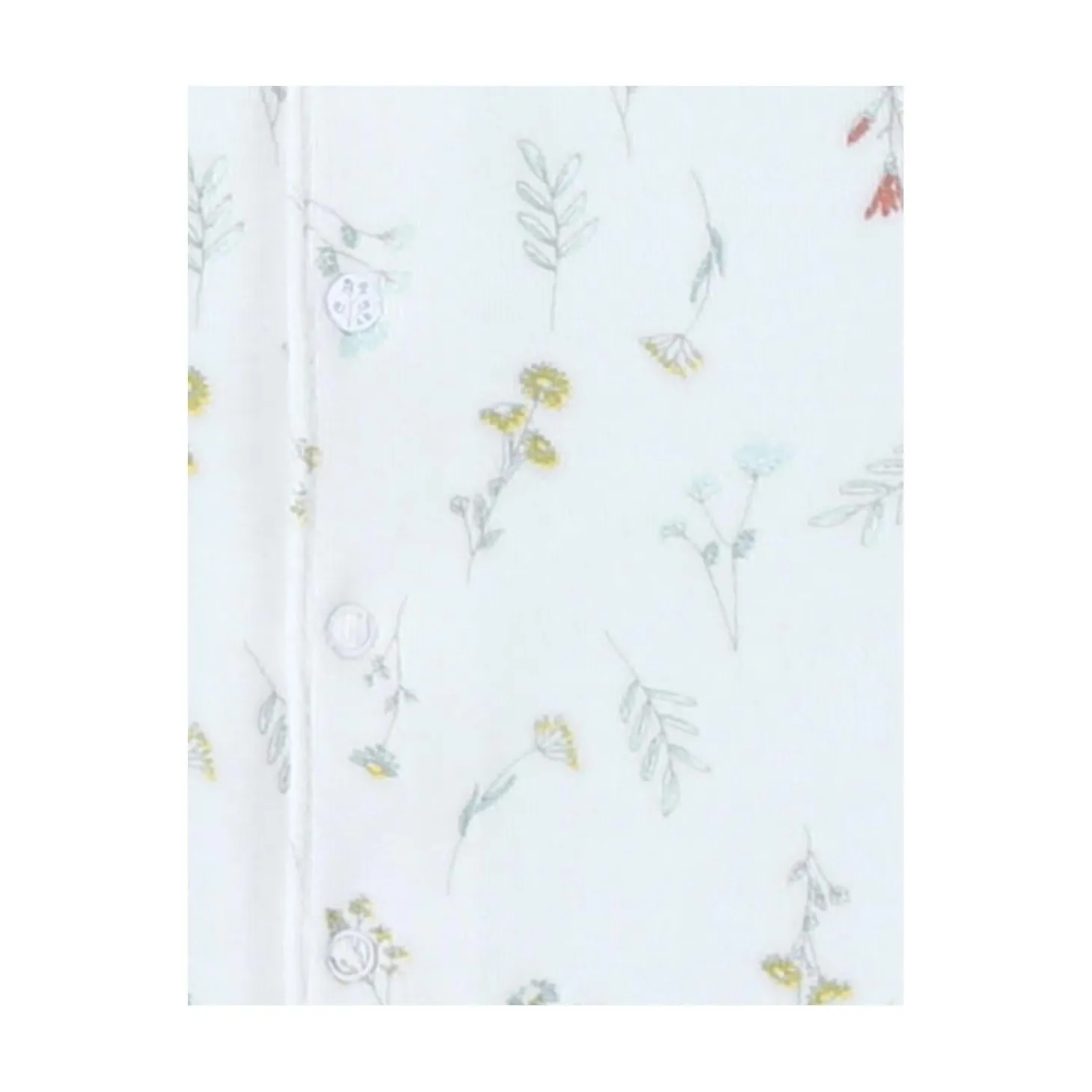 Noukie's Set de 2 pyjamas bébé velours Pretty flowers Blanc 6 mois