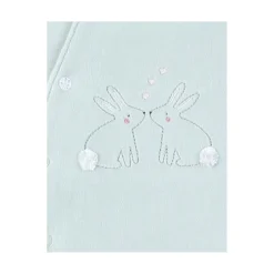 Noukie's Set de 2 pyjamas bébé velours Pretty flowers Blanc 6 mois