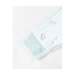 Noukie's Set de 2 pyjamas bébé velours Pretty flowers Blanc 6 mois