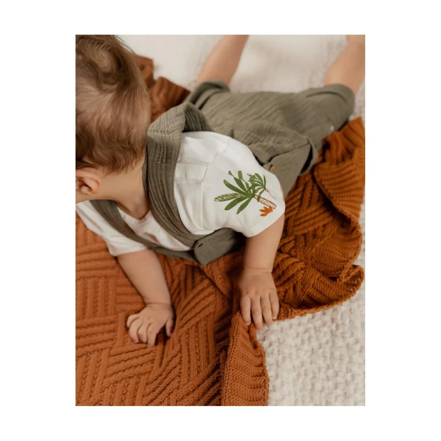 Noukie's Set salopette avec t-shirt Cute gorilla Blanc 12 mois