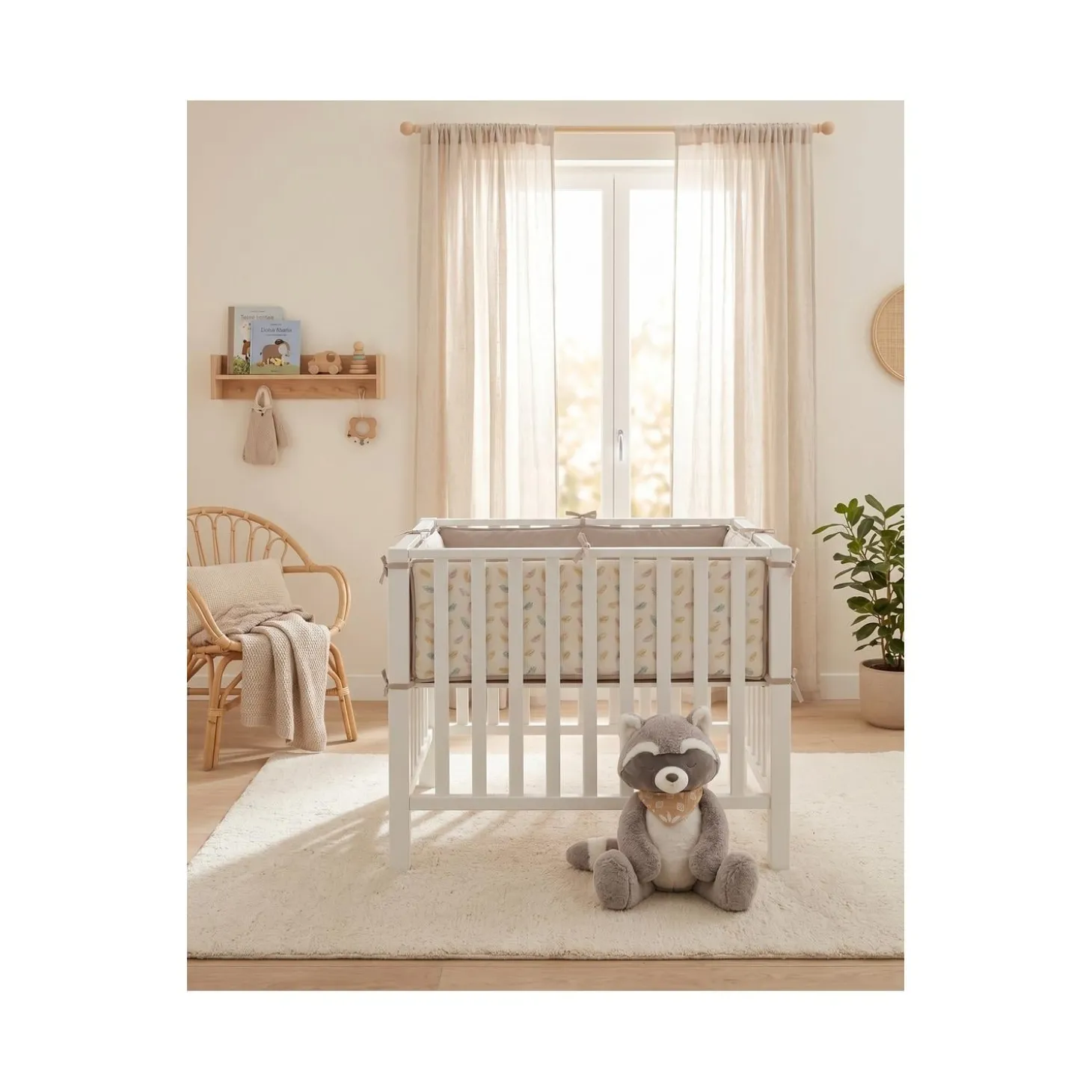 Noukie's Tapis de parc avec bords Veloudoux R&L Beige 75x95 cm