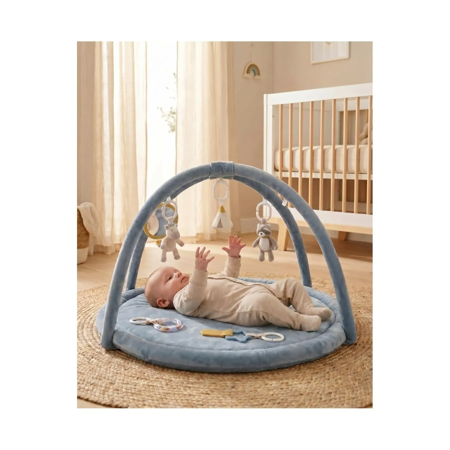 Noukie's Tapis d'éveil R&L Bleu