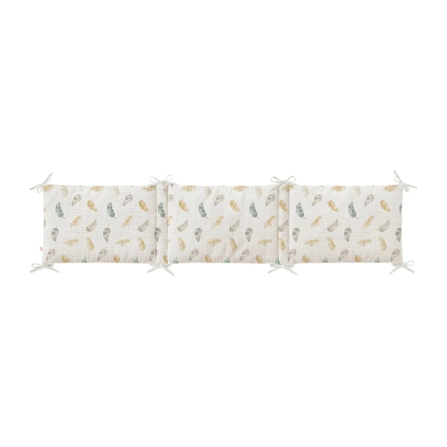 Noukie's Tour de lit Coton Bio Plumes de Lune Beige