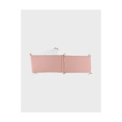 Noukie's                    Tour de lit Mousseline bio Fleurs d'Antan VF    Rose