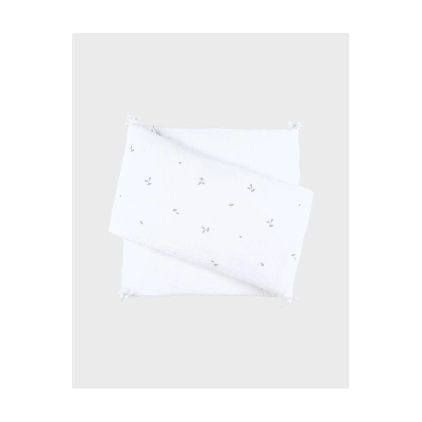Noukie's Tour de lit mousseline brodée F&O Blanc