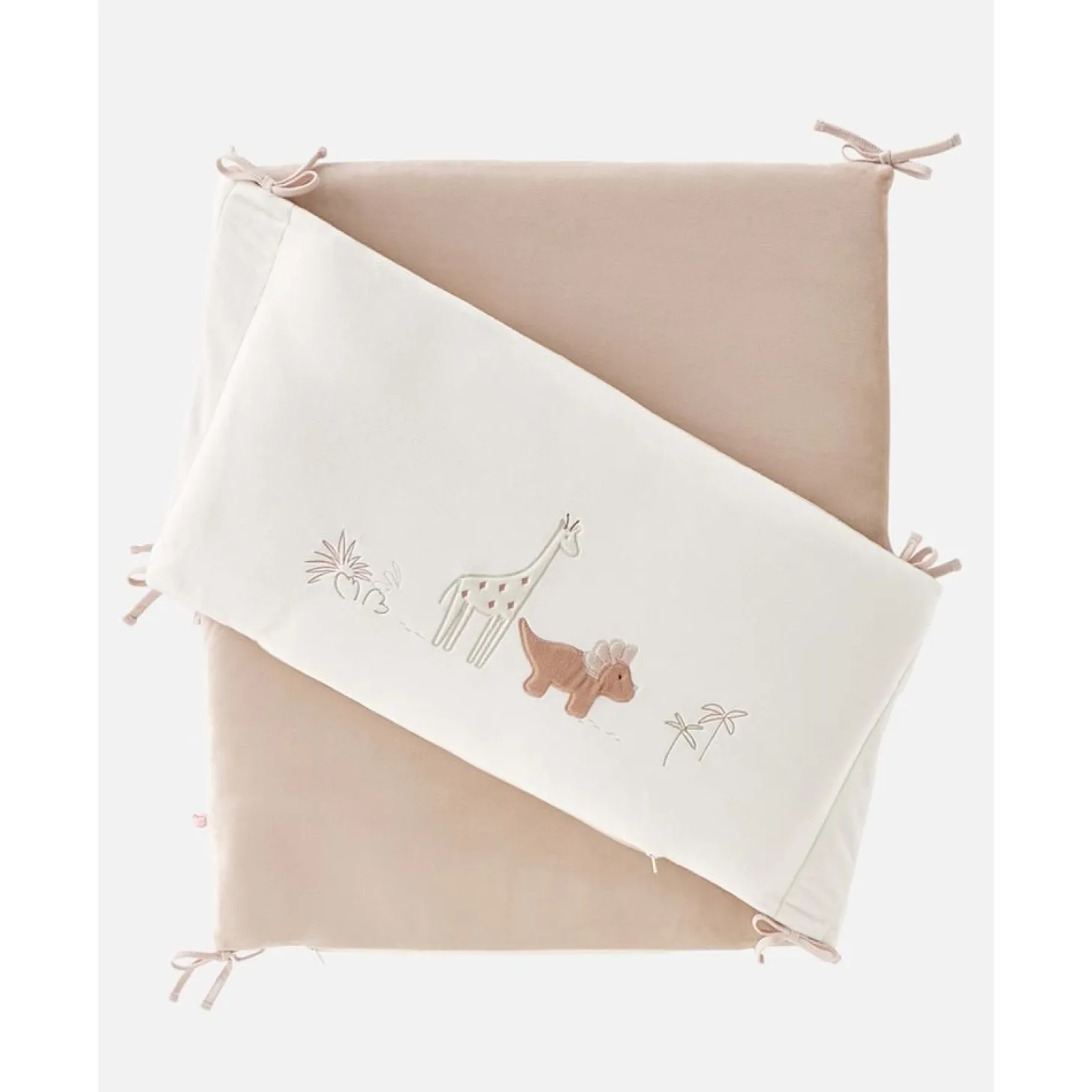 Noukie's Tour de lit veloudoux Pop Rose