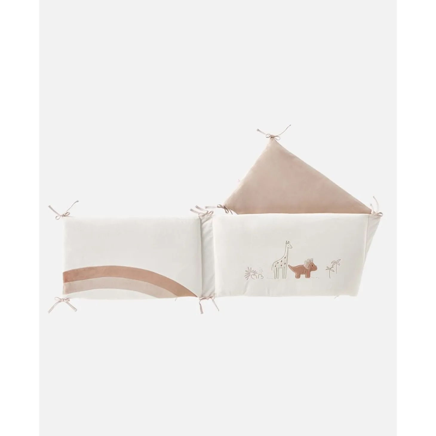 Noukie's Tour de lit veloudoux Pop Rose