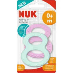 Nuk                    2 Anneaux de Dentition Souples et rigides    Panaché/ Multicolore