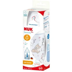 Nuk                    Biberon col large Serinity Bambi    Multicolore