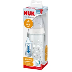 Nuk                    Biberon FC+ TC silicone  Verre    240 ml