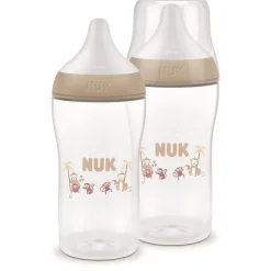Nuk                    Lot de 2 Biberons Perfect Match PP    Singe            260ml