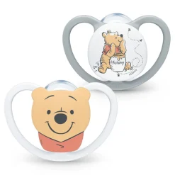 Nuk                    Lot de 2 sucettes Space    Winnie L'Ourson