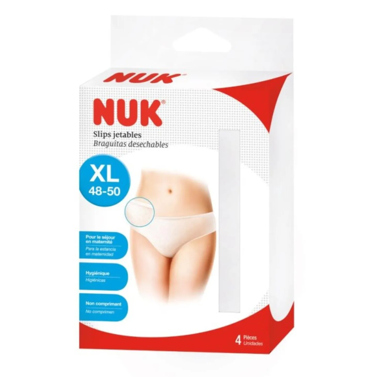 Nuk 4 slips jetables Blanc XL