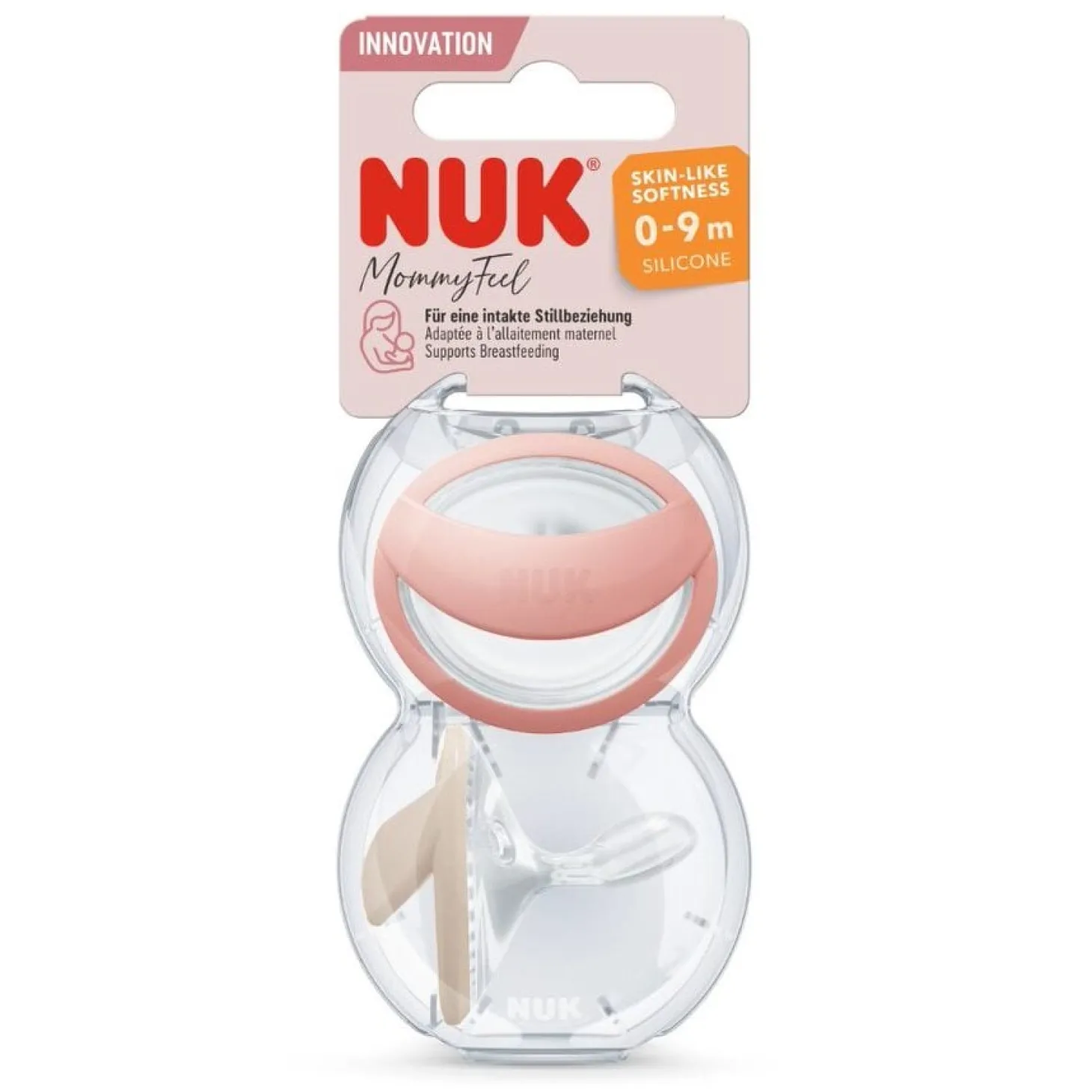 Nuk 2 Sucettes MOMMYFEEL Blush 0-6 mois