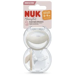 Nuk 2 Sucettes MOMMYFEEL Greige 0-6 mois