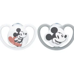 Nuk                    2 Sucettes Space Minnie    Mickey