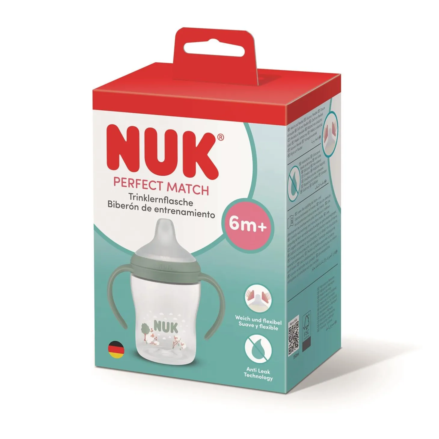 Nuk Tasse d'apprentissage Perfect Match Blanc 0-6 mois / 150ml