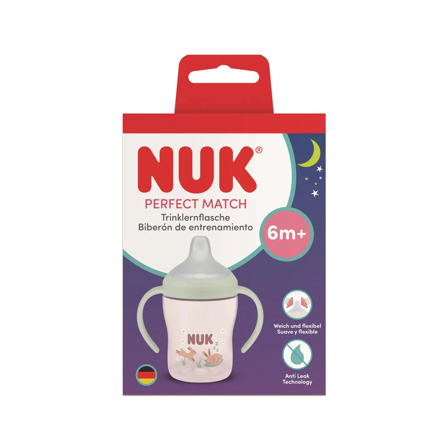Nuk Tasse d'apprentissage Perfect Match nuit Lapin 0-6 mois / 150ml