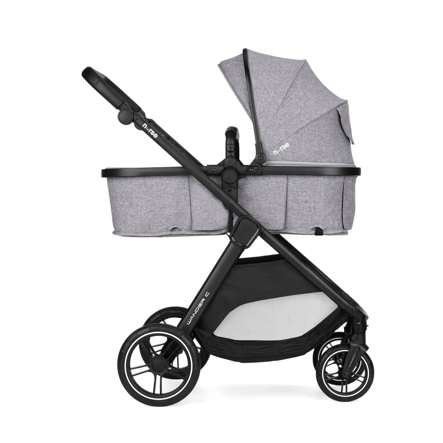 Nurse Duo poussette convertible Wander C + coque Wander carrier Iron