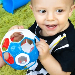 Oball                    Hochet ballon de foot    Bleu/Blanc/Rouge