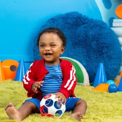 Oball                    Hochet ballon de foot    Bleu/Blanc/Rouge