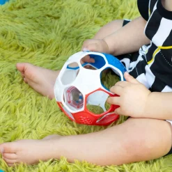 Oball                    Hochet ballon de foot    Bleu/Blanc/Rouge
