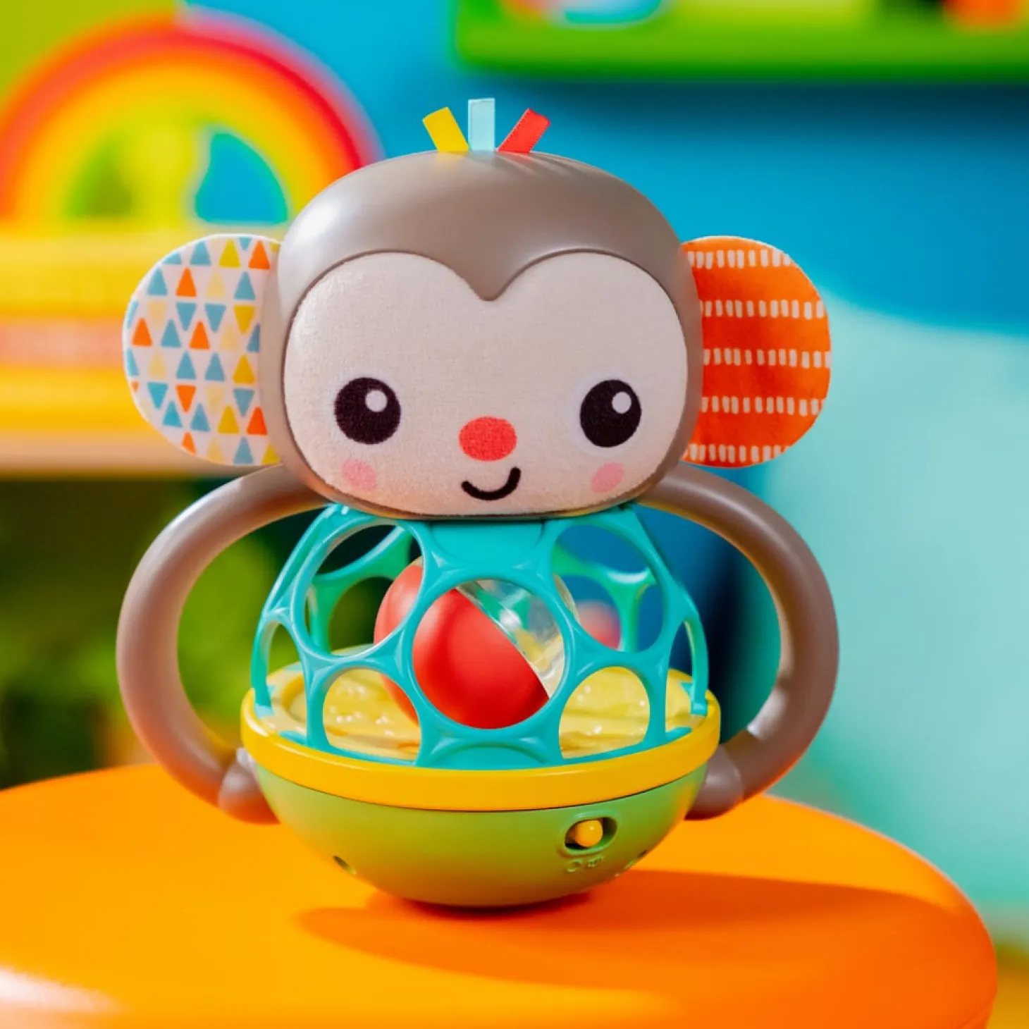 Oball Hochet musical Singe Multicolore