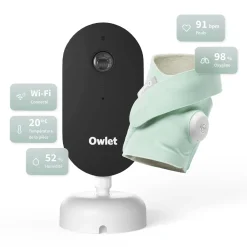 Owlet Pack Dream Sock + Dream Sight Cam Menthe