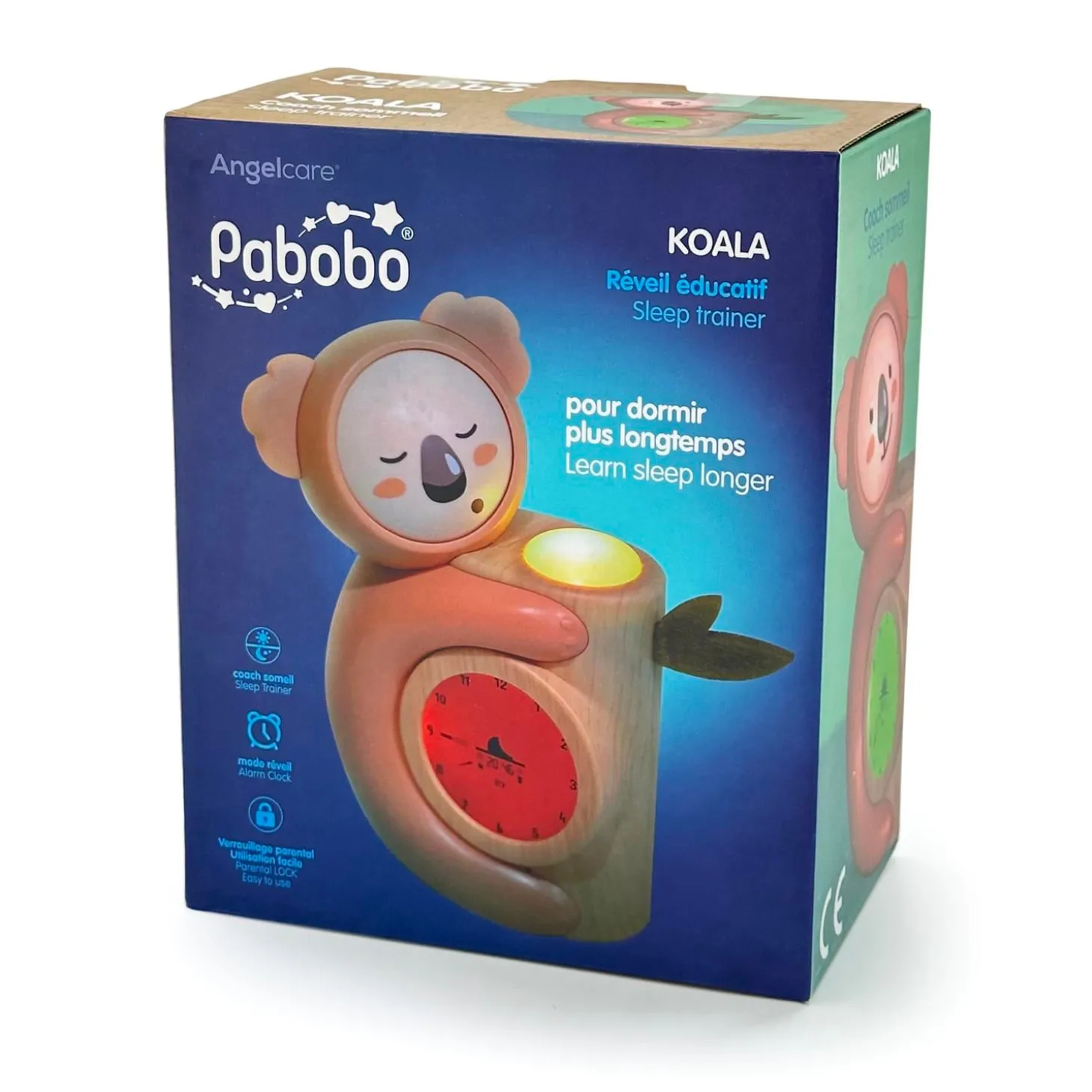 Pabobo Veilleuse indicateur de réveil Koala Caramel