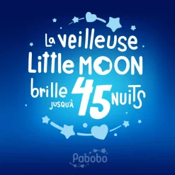 Pabobo Veilleuse Little Moon rechargeable Beige