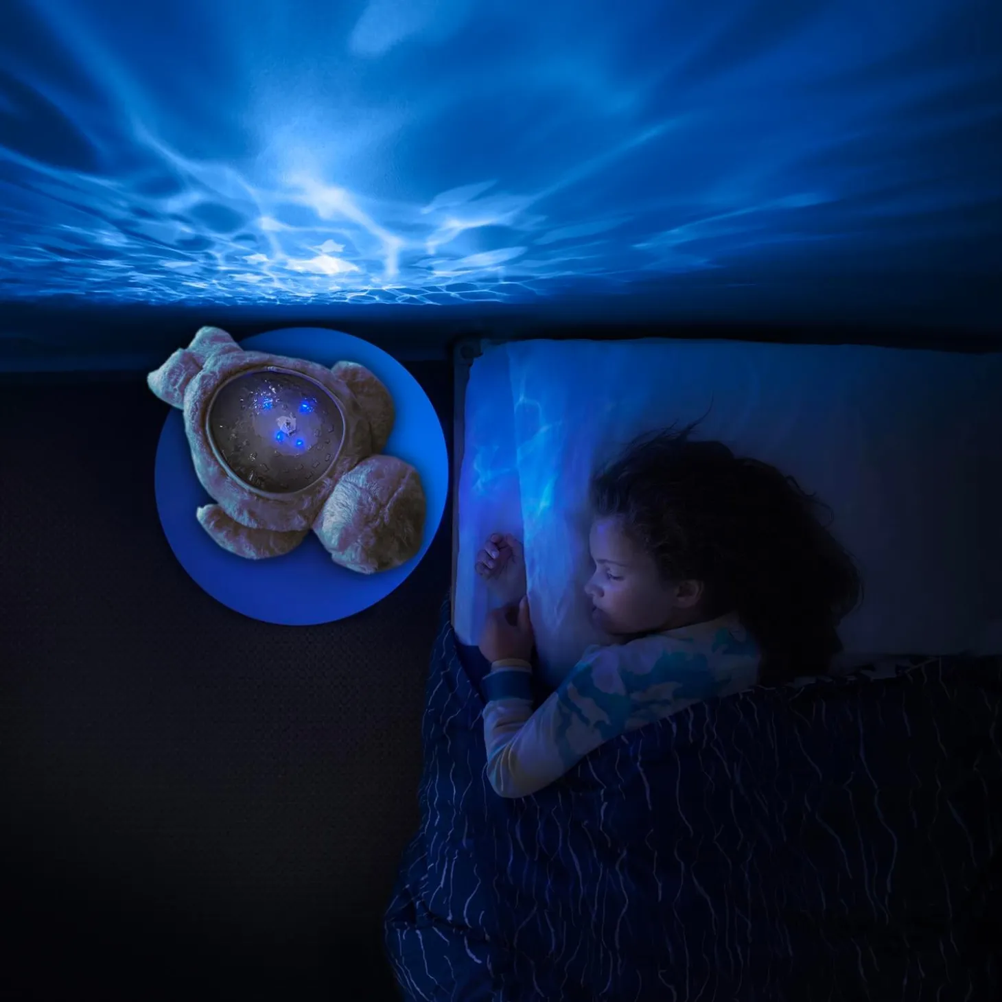 Pabobo Veilleuse projecteur Aqua Dream Phoque Beige